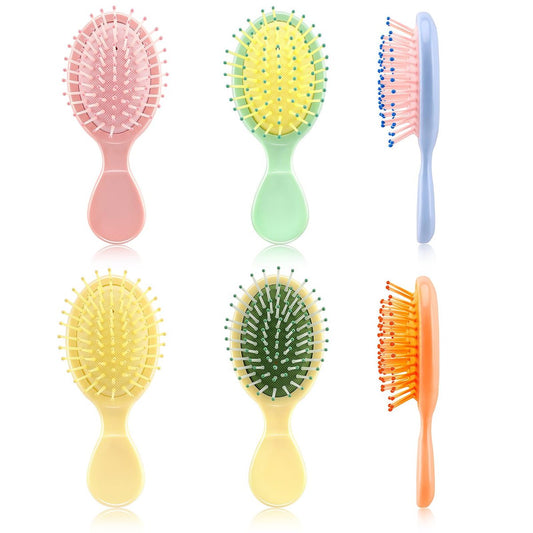 HOFASON 6-Pack Mini Wet Hair Brush – Bulk Stocking Stuffers for Women, Teens, Girls | Travel & Party Favors