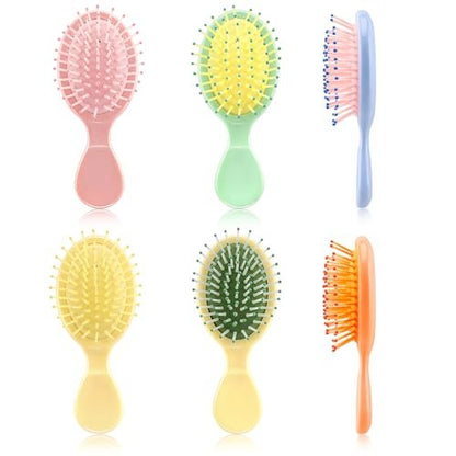 HOFASON 6-Pack Mini Wet Hair Brush – Bulk Stocking Stuffers for Women, Teens, Girls | Travel & Party Favors