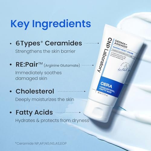 CNP Barrier Reset Cream – Deep Hydration & Barrier Strengthening with Ceramide for Dry & Sensitive Skin | Korean Skincare (2.7 fl oz) Avelisse