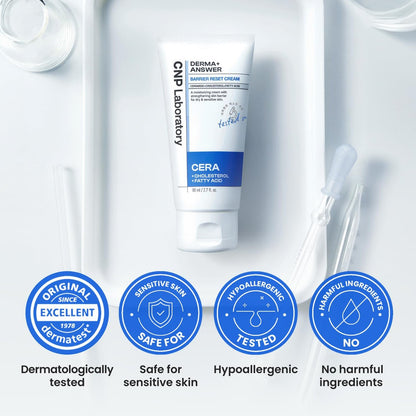 CNP Barrier Reset Cream – Deep Hydration & Barrier Strengthening with Ceramide for Dry & Sensitive Skin | Korean Skincare (2.7 fl oz) Avelisse