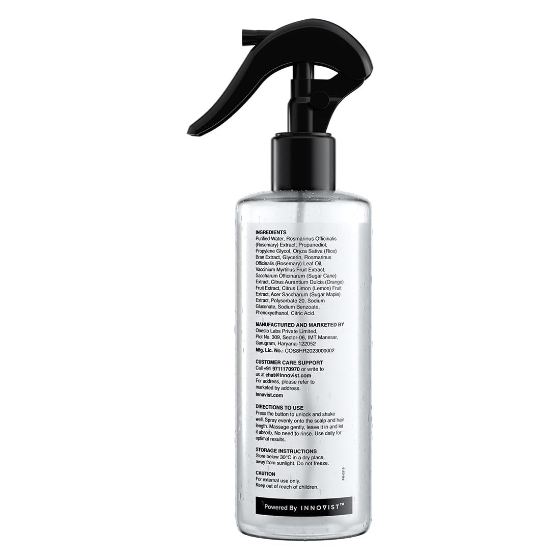 Bare Anatomy Nature x Science Rosemary Water Spray for Hair Growth & Hair Thickness with Rice Water | 100% Natural Extract | Soft & Smooth Hair | Controls Hairfall | Non-Greasy & Fast Absorbing | 200ml - görsel 13