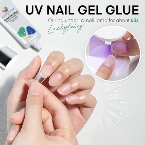 Luckyfairy 40ml Super Strong Nail Glue - Soft Solid Gel for Press Ons & Acrylics, Mess Free, Lamp Curing Needed, Durable & Long-Lasting - görsel 12