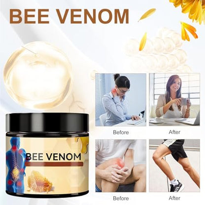 2-Pack Bee Venom Moisturizing Cream – Fast-Absorbing, Lightweight Daily Body Cream with Natural Formula Avelisse