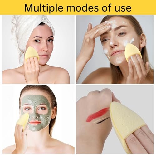 6-Piece Colorful Facial Sponges Set – Reusable Makeup Remover & Exfoliating Cleansing Puffs for Daily Face Wash - görsel 12