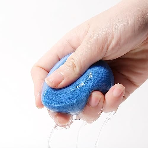 JUNO & Co. Microfiber Makeup Sponge Set 4-Pack - Dual Layer Technology for Airbrushed Complexion Finish Avelisse