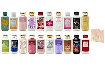 Bath & Body Works 5-Pack Assorted Body Lotion Bundle with Himalayan Salts Springs Sample Soap