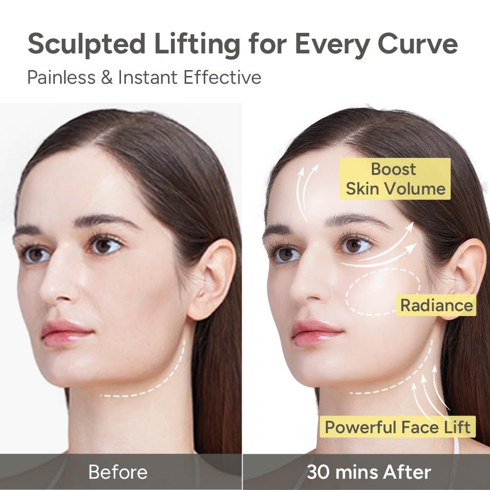 SUNGBOON EDITOR Deep Collagen Retinol Tension Boost Up Mask – Firming Face & Neck Mask with Retinol & Volufiline, Korean Skincare, 25g x 4ea Avelisse