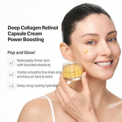 SUNGBOON EDITOR Deep Collagen Retinol Capsule Cream – Anti-Aging Night Cream for Fine Lines & Dry Skin with White Spicules, Collagen & Retinol | Korean Skincare, 1.69 fl.oz Avelisse