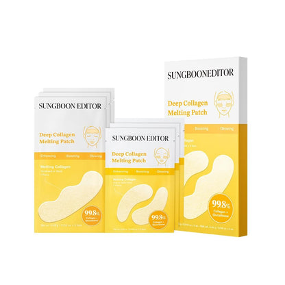 SUNGBOON EDITOR Deep Collagen Melting Patch - Collagen & Glutathione Hydrating Eye Patches for Firm-Looking Skin, Fine Line & Spot Care, Korean Skincare, 1.13 oz Avelisse