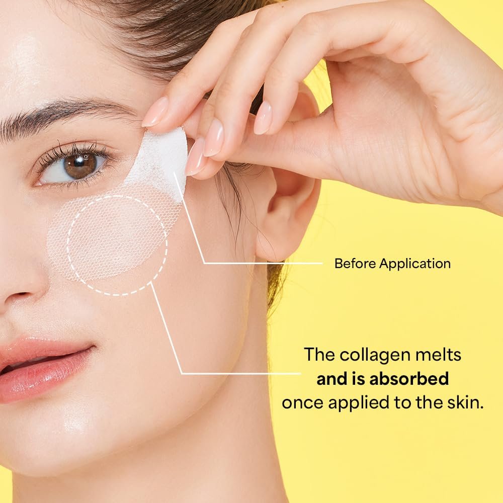 SUNGBOON EDITOR Deep Collagen Melting Patch - Collagen & Glutathione Hydrating Eye Patches for Firm-Looking Skin, Fine Line & Spot Care, Korean Skincare, 1.13 oz Avelisse
