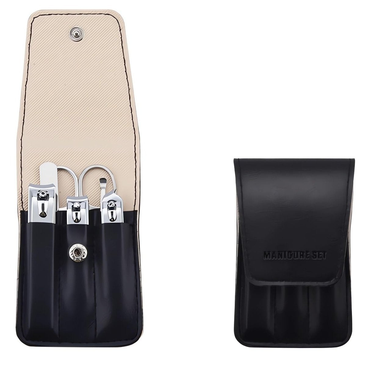 6-Piece Nail Clipper Set - Stainless Steel Toenail & Fingernail Clippers with PU Leather Case - Travel Manicure Kit Gift Avelisse
