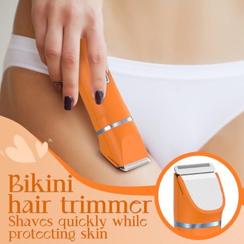 Risina Waterproof 2-in-1 Rechargeable Facial Hair Remover & Bikini Trimmer for Women – Painless Electric Shaver for Lip, Arms, Face, Peach Fuzz - görsel 12