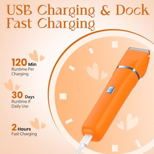 Risina Waterproof 2-in-1 Rechargeable Facial Hair Remover & Bikini Trimmer for Women – Painless Electric Shaver for Lip, Arms, Face, Peach Fuzz - görsel 10