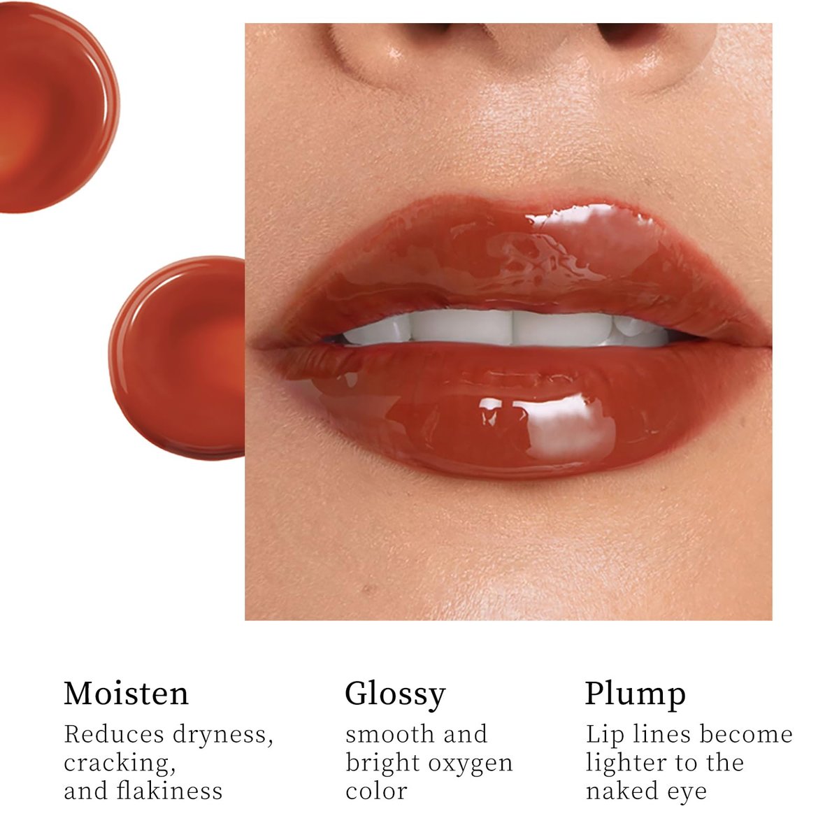 DENESTUP 5-Piece Hydrating Lip Gloss Jam Set – High Shine Glass Finish Nude Colors, Moisturizing Glitter Plumping Lip Gloss, Shiny Jelly Liquid Lipstick for Women & Girls - görsel 7