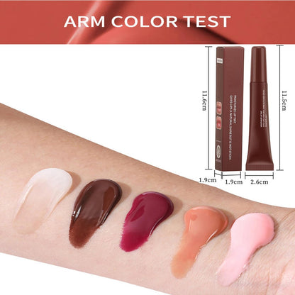 DENESTUP 5-Piece Hydrating Lip Gloss Jam Set – High Shine Glass Finish Nude Colors, Moisturizing Glitter Plumping Lip Gloss, Shiny Jelly Liquid Lipstick for Women & Girls