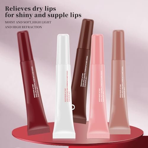 DENESTUP 5-Piece Hydrating Lip Gloss Jam Set – High Shine Glass Finish Nude Colors, Moisturizing Glitter Plumping Lip Gloss, Shiny Jelly Liquid Lipstick for Women & Girls - görsel 6