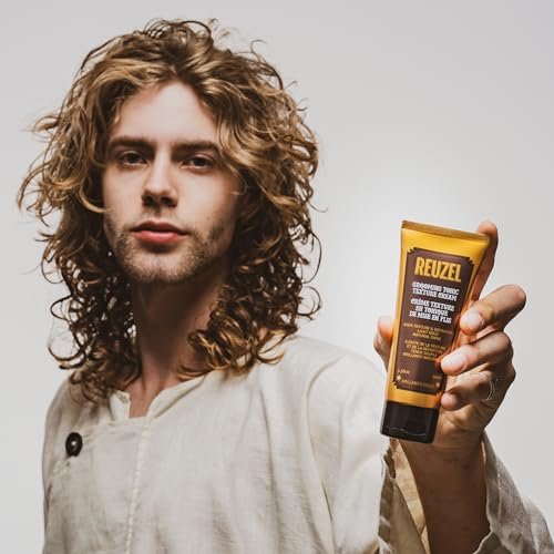 REUZEL Grooming Tonic Texture Cream – Light Hold, Natural Shine, Curl Definition & Heat Protection for All Hair Types (3.38 oz) Avelisse