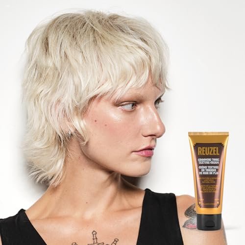 REUZEL Grooming Tonic Texture Cream – Light Hold, Natural Shine, Curl Definition & Heat Protection for All Hair Types (3.38 oz) Avelisse
