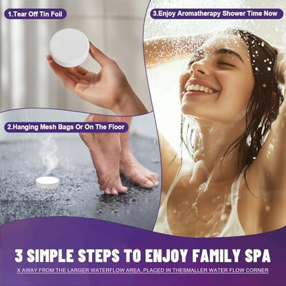 8-Pack Shower Steamers Aromatherapy Basket Set - Organic Essential Oils Shower Bombs for Relaxation & Self Care, Ideal Mother's Day Gifts for Mom, Teacher Appreciation Gifts for Women & Men