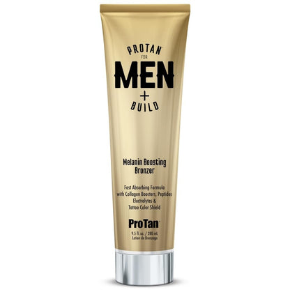 ProTan for Men + Build Bronzer Fast Absorbing Formula Tattoo Color Shield 9.5oz Avelisse
