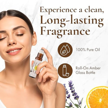Nag Champa Perfume Oil Roll-On – 0.12 oz Alcohol-Free Fragrance Oil for Body & Pulse Points, Long-Lasting Travel Size Roller by Halal Everyday Avelisse