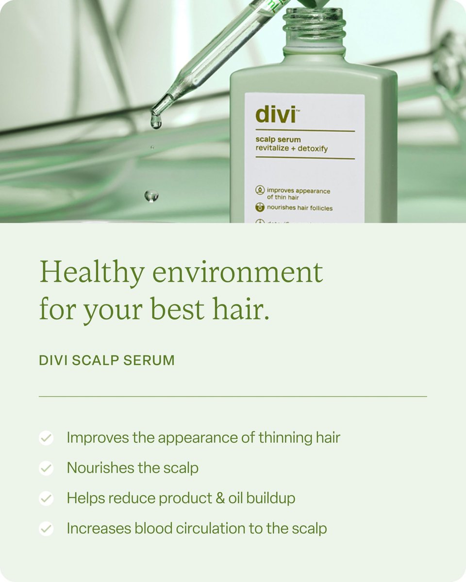 Divi Healthy Hair Goals Bundle: Scalp Health Serum, Volumizing Shampoo & Conditioner Set Avelisse