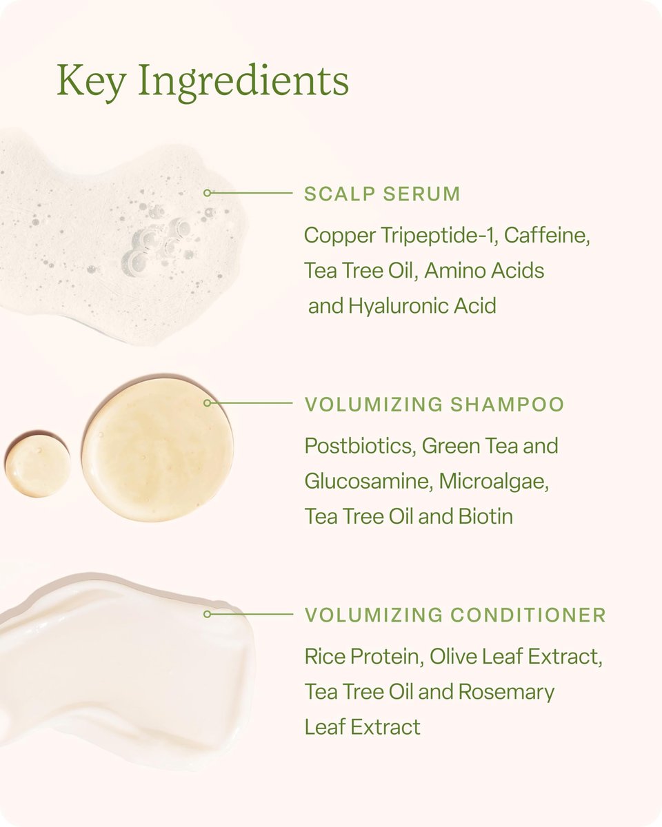 Divi Healthy Hair Goals Bundle: Scalp Health Serum, Volumizing Shampoo & Conditioner Set Avelisse