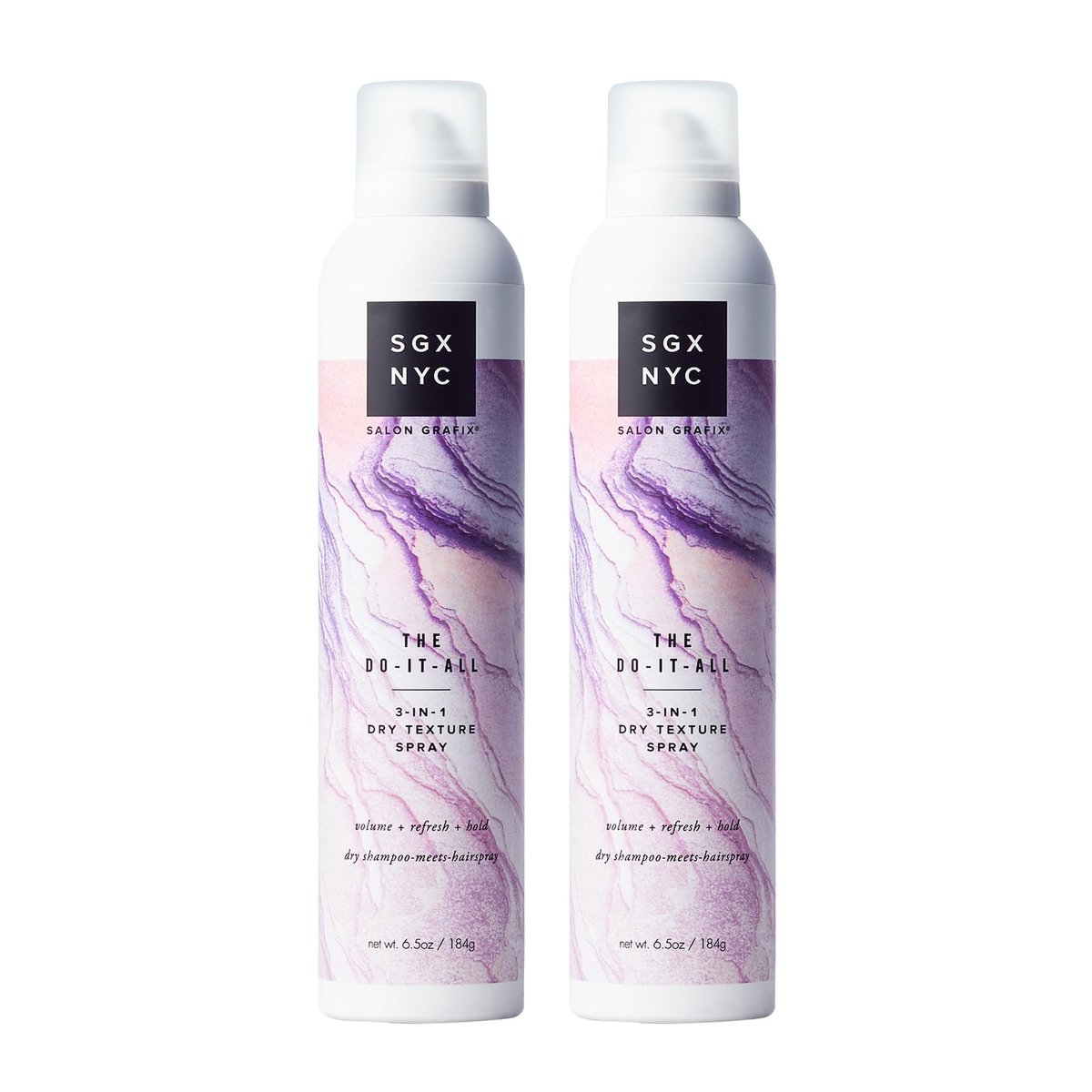 SGX NYC The Do It All 3-in-1 Dry Texture Spray - Versatile Dry Shampoo and Hairspray for Refreshed Hair - Dry Texture Spray for Hair Volume - 2 Pack Avelisse