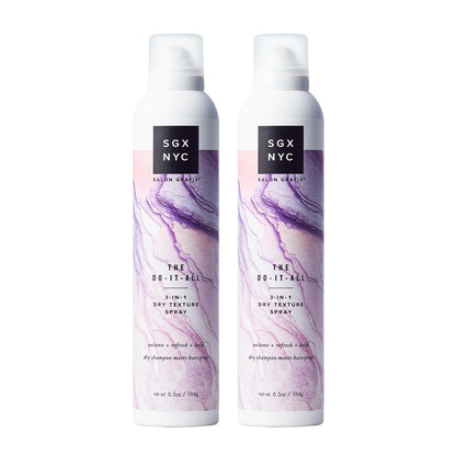 SGX NYC The Do It All 3-in-1 Dry Texture Spray - Versatile Dry Shampoo and Hairspray for Refreshed Hair - Dry Texture Spray for Hair Volume - 2 Pack Avelisse