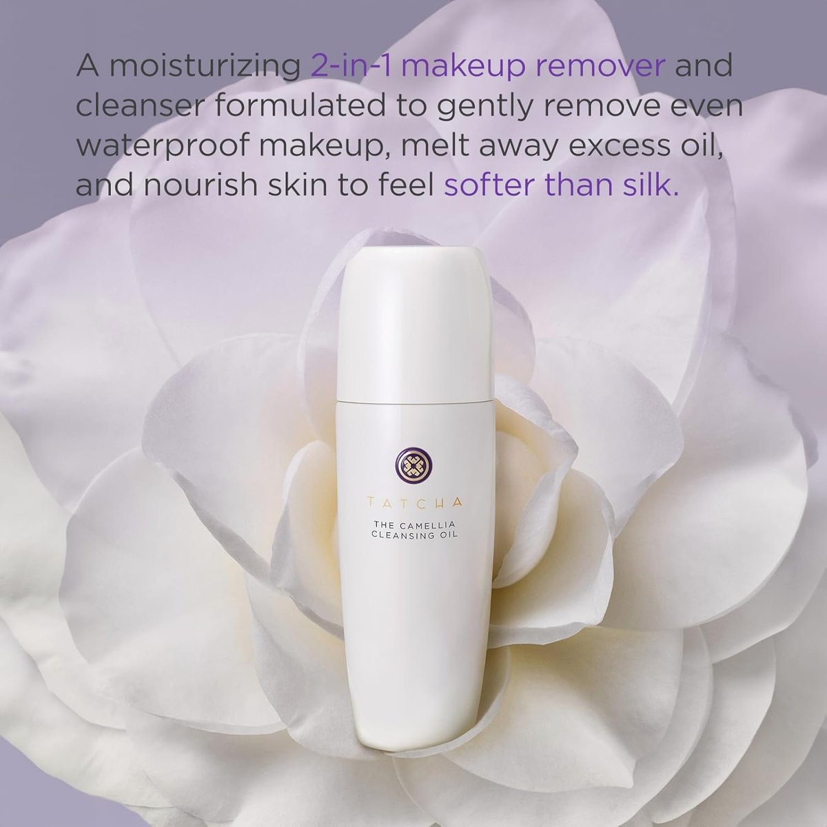TATCHA The Camellia Cleansing Oil, Travel-Sized | Mini 2-in-1 Makeup Remover & Face Wash - Removes Makeup, Sunscreen, and Excess Oil Without Stripping | 50 ml / 1.7 fl. oz. Avelisse