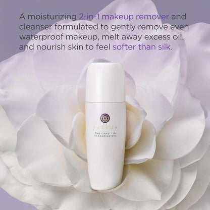 TATCHA The Camellia Cleansing Oil, Travel-Sized | Mini 2-in-1 Makeup Remover & Face Wash - Removes Makeup, Sunscreen, and Excess Oil Without Stripping | 50 ml / 1.7 fl. oz. Avelisse