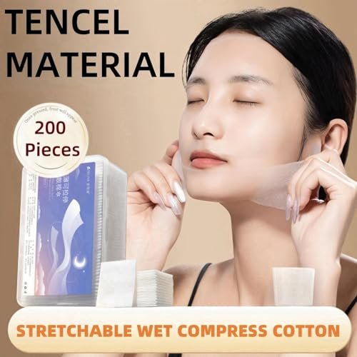 Thin Cotton Pads for Face, Large – 200 Count: Bulk pack ensures you always have pads on hand for your daily – Image 4
