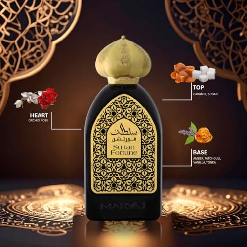 Maryaj Sultan - Fortune Long Lasting Eau de Parfum for Men and Women - Rose & Patchouli Fragrance - 3.4 oz - görsel 6