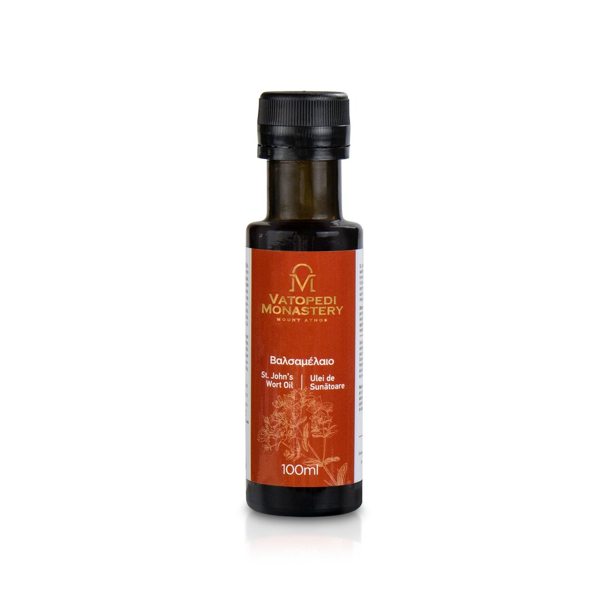VATOPEDI MONASTERY St. John’s Wort Oil from Mount Athos – Soothing & Nourishing Oil, 100ml - görsel 1