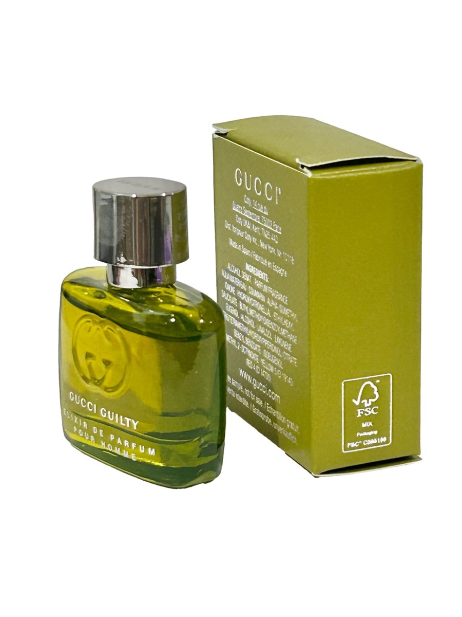Gucci Guilty Elixir Pour Homme Eau de Parfum – Travel Size 5ml Splash On - görsel 3