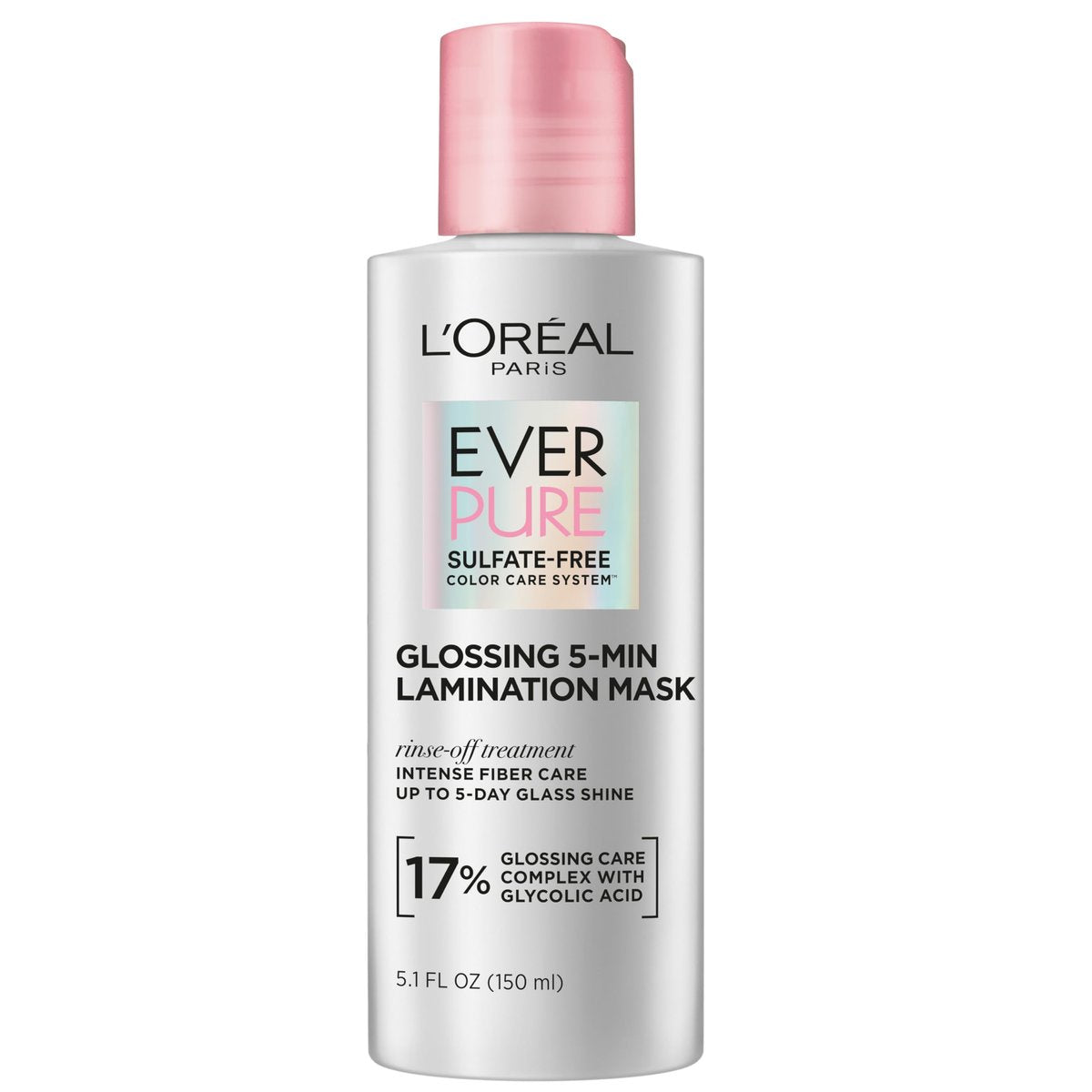 L'Oreal Paris EverPure Glossing Lamination Hair Mask with Glycolic Acid – 5.1 Fl Oz for Lasting Shine & Smoothness - görsel 1