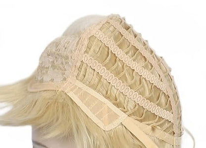 Linfairy Long Wavy Blonde Mixed Wig – Big Bouffant Beehive for 50s & 80s Costume Avelisse