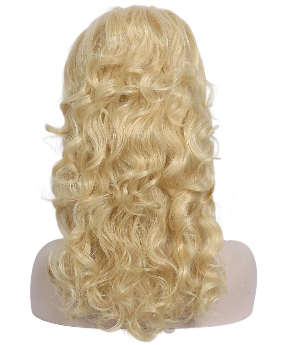 Linfairy Long Wavy Blonde Mixed Wig – Big Bouffant Beehive for 50s & 80s Costume Avelisse