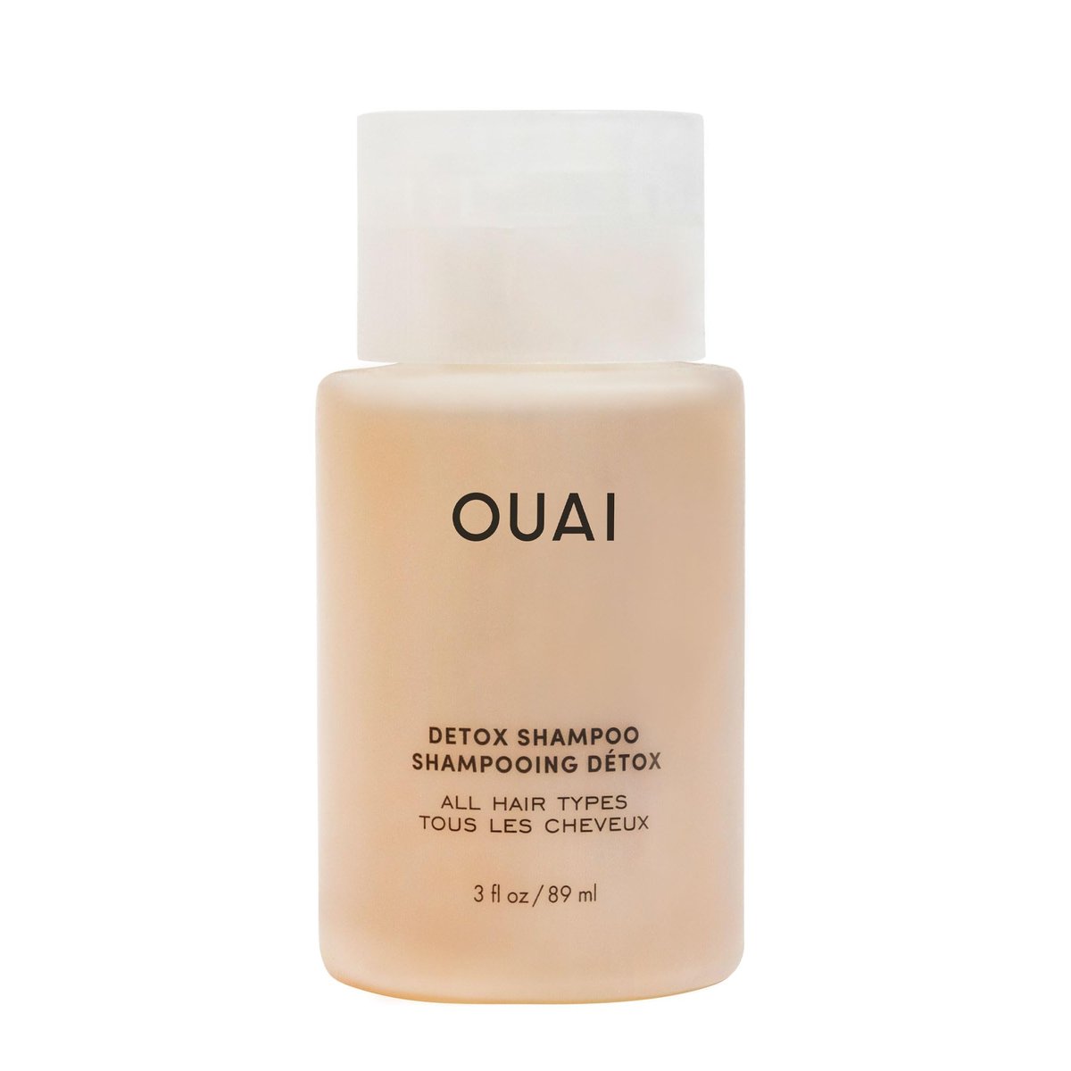 OUAI Detox Shampoo Travel Size - Clarifying Shampoo for Build Up, Dirt, Oil, Product and Hard Water - Apple Cider Vinegar & Keratin - Sulfate-Free (3 oz) - görsel 1
