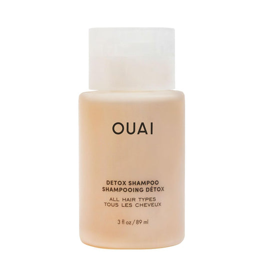 OUAI Detox Shampoo Travel Size - Clarifying Shampoo for Build Up, Dirt, Oil, Product and Hard Water - Apple Cider Vinegar & Keratin - Sulfate-Free (3 oz)