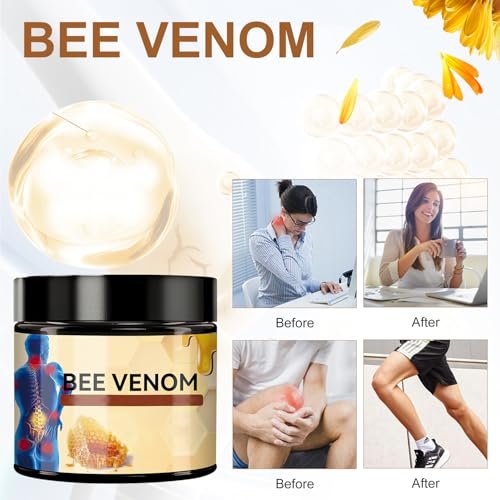 2-Pack Bee Venom Moisturizing Cream – Fast-Absorbing, Lightweight Daily Body Cream with Natural Formula Avelisse