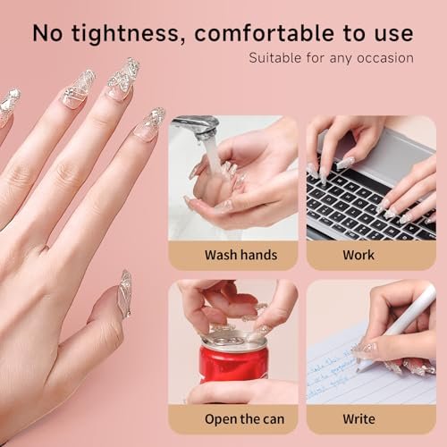 Gosojam Nail Glue 2-Pack – Fast-Drying, Long-Lasting Adhesive for Acrylic, Press-On & Gel Nails – Water-Resistant, No UV/LED Needed, 10g x 2 – Strong Bond, Gentle on Nails, Ideal for DIY & Salon Use - görsel 6