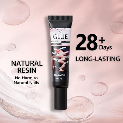 Super Strong Nail Glue for Acrylic Press-On Nails - Fast-Drying, Water-Resistant, No UV Light Needed