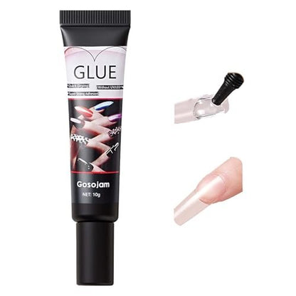 Super Strong Nail Glue for Acrylic Press-On Nails - Fast-Drying, Water-Resistant, No UV Light Needed