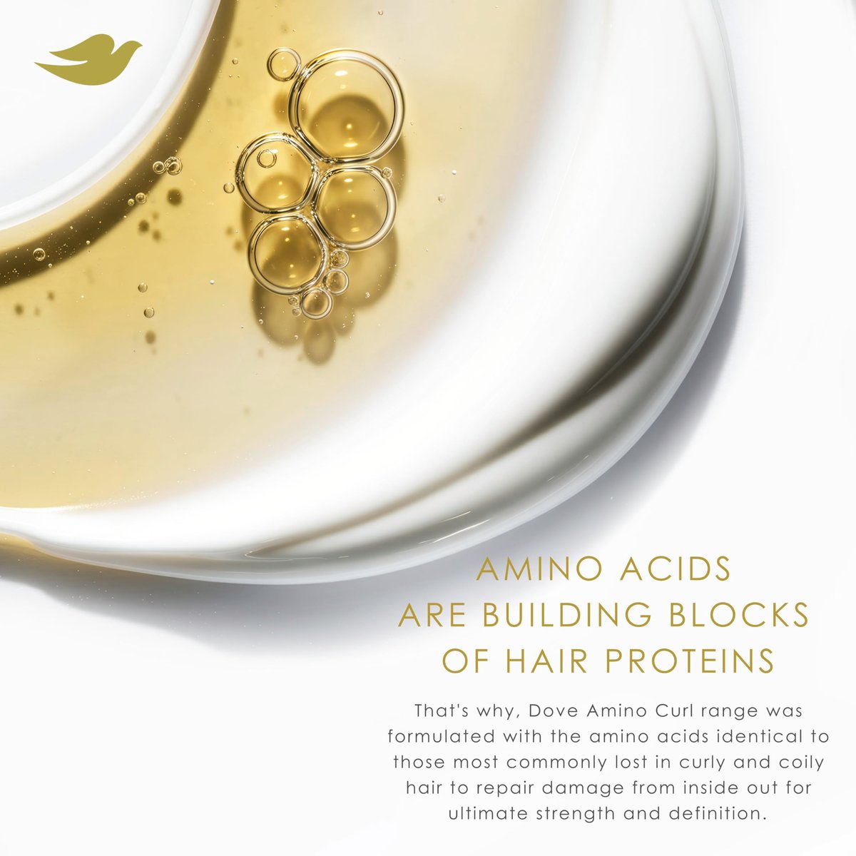 Dove Amino Curl Regimen Pack: Shampoo, Conditioner & Hair Mask for Curly, Coily Hair with Bio-Protein Care Technology & Jojoba Oil (4 Piece Set) Avelisse