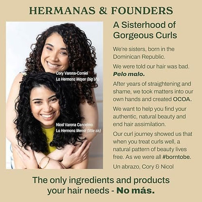 OCOA Beauty Hydrating Curl Cream with Hibiscus, Mango Butter & Marula Oil – Curl Defining Cream for Curly & Wavy Hair – Moisturizes, Controls Frizz, Adds Shine & Softness, Protects from Heat – 8oz Avelisse