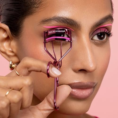 Real Techniques Miracle Eyelash Curler – Gentle, Pinch-Free Lash Lift for Stunning Volume, Travel-Size, Cruelty-Free (Pink, 1 Count) - görsel 10