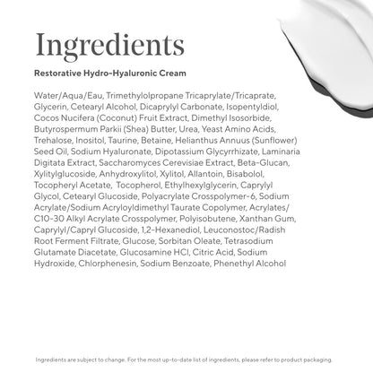 Murad Restorative Hydro-Hyaluronic Face Cream – Intense Hydration with Hyaluronic Acid, Coconut Extract & Shea Butter for Plump, Smooth Skin - 1.7 Fl Oz Avelisse