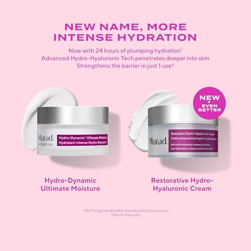 Murad Restorative Hydro-Hyaluronic Face Cream – Intense Hydration with Hyaluronic Acid, Coconut Extract & Shea Butter for Plump, Smooth Skin - 1.7 Fl Oz Avelisse