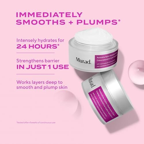 Murad Restorative Hydro-Hyaluronic Face Cream – Intense Hydration with Hyaluronic Acid, Coconut Extract & Shea Butter for Plump, Smooth Skin - 1.7 Fl Oz Avelisse